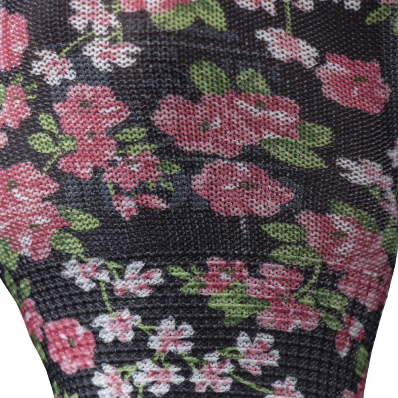 SIGMA Перчатки трикотажные с частичным ПУ покрытием р7 (черные, манжет) (9446481)