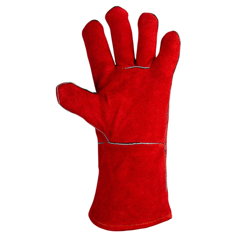 SIGMA Перчатки краги сварщика р10.5, класс ВС, длина 35см (красные) (9449361)