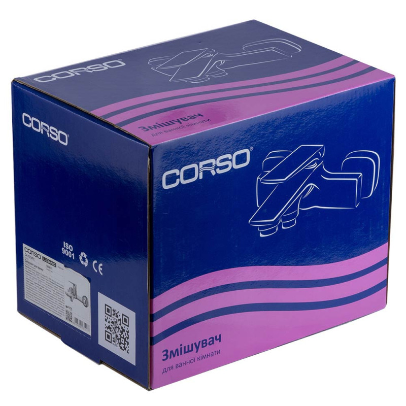 Corso Змішувач LUGANO Ø25 для ванни литий CH-1C147C (9620200)