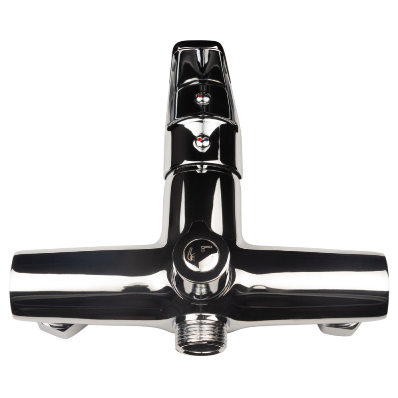 AQUATICA Змішувач s30 Ø35 для ванни излив прямий 350мм дивертор вбудований картриджний (9730220)