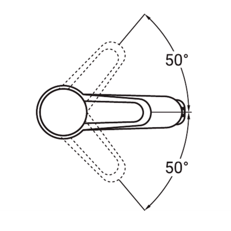 AQUATICA Змішувач HK Ø35 для раковини литий на гайці HK-1A130C (9732000)