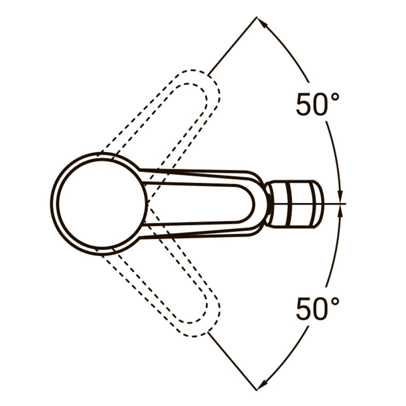 AQUATICA Змішувач HK Ø35 для біде на гайці HK-1F130C (9732500)