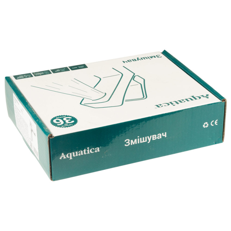 AQUATICA Змішувач s33 Ø40 для раковини литий на шпильці (9733000)