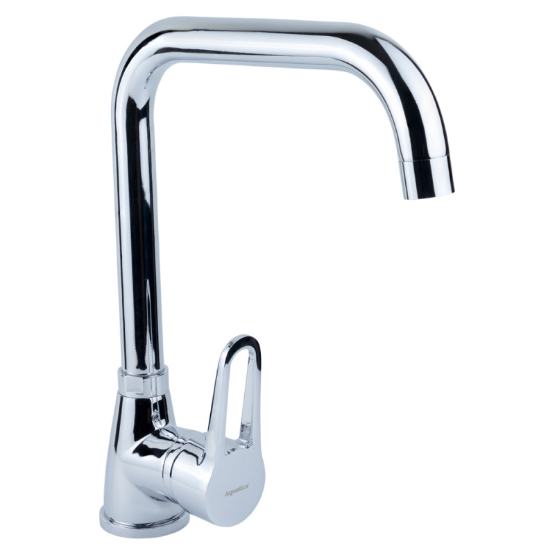 AQUATICA Змішувач HL Ø35 для кухні Г-гусак на гайці HL-4B230C (9734110)