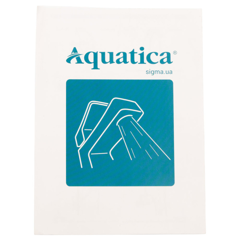 AQUATICA Змішувач s37 Ø35 для ванни ізлив прямий 350мм дивертор вбудований картриджний (9737220)