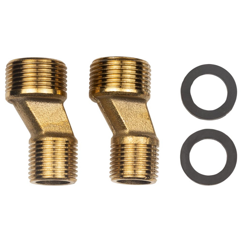 AQUATICA Змішувач s37 Ø35 для ванни излив прямий 350мм дивертор вбудований картриджний (B) (9737225)