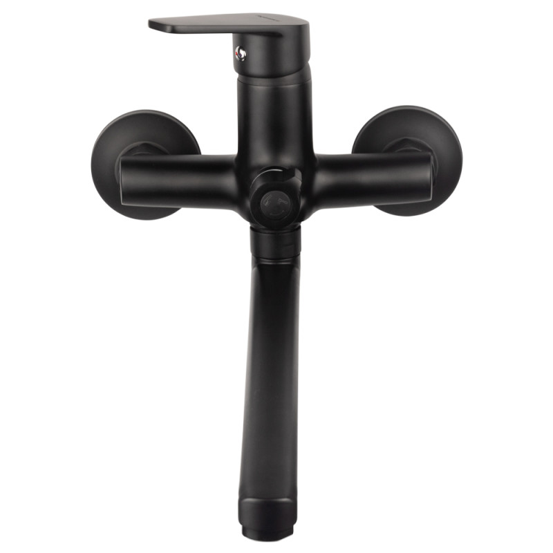 AQUATICA Змішувач s37 Ø35 для ванни излив прямий 350мм дивертор вбудований картриджний (B) (9737225)