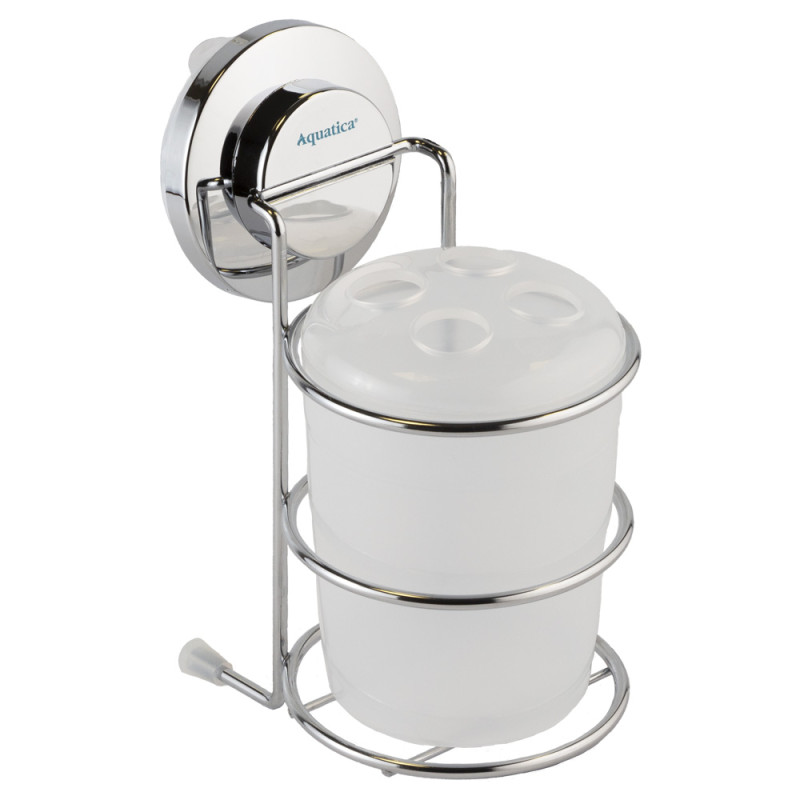 AQUATICA Склянка на вакуумній присосці s38 73×100×163мм (9783825)