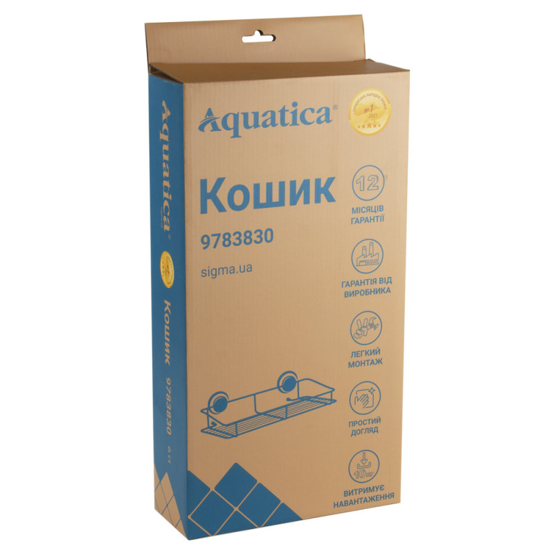 AQUATICA Кошик на вакуумних присосках s38 354×175×87мм (9783830)