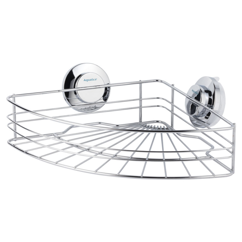 AQUATICA Кошик на вакуумних присосках кутовий s38 294×210×90мм (9783831)