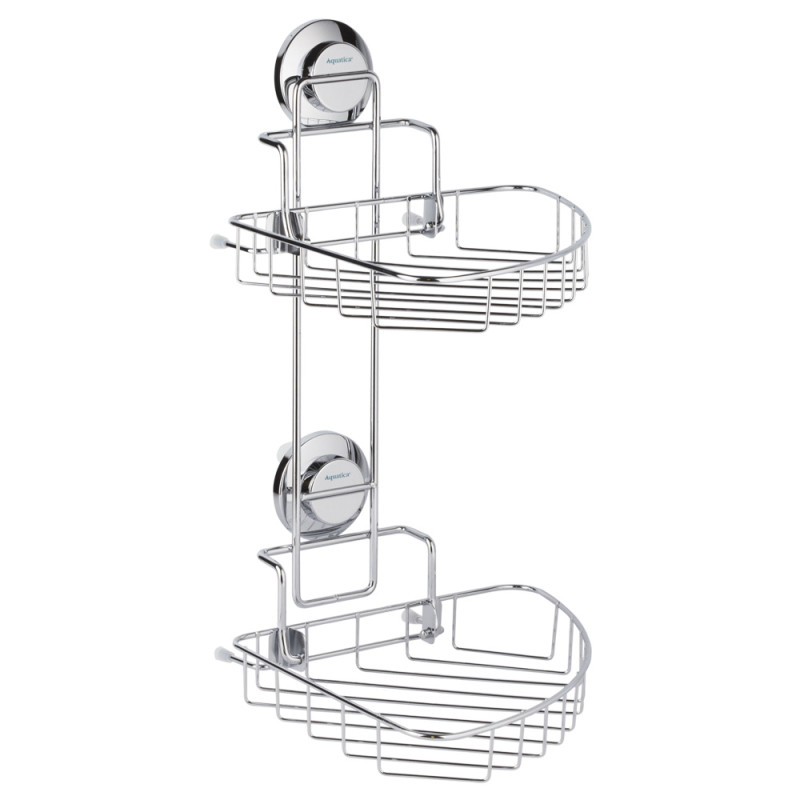 AQUATICA Кошик на вакуумних присосках подвійний s38 212×252×373мм (9783832)
