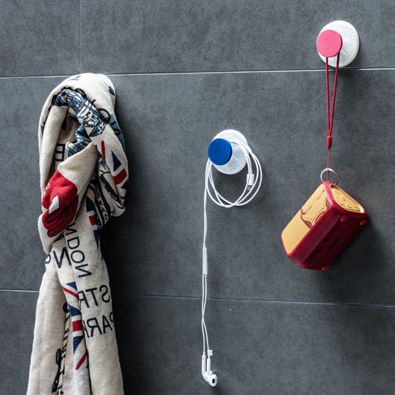 AQUATICA Гачки на вакуумних присосках s42 Ø40×40мм чорний/білий (6шт) (9784282)