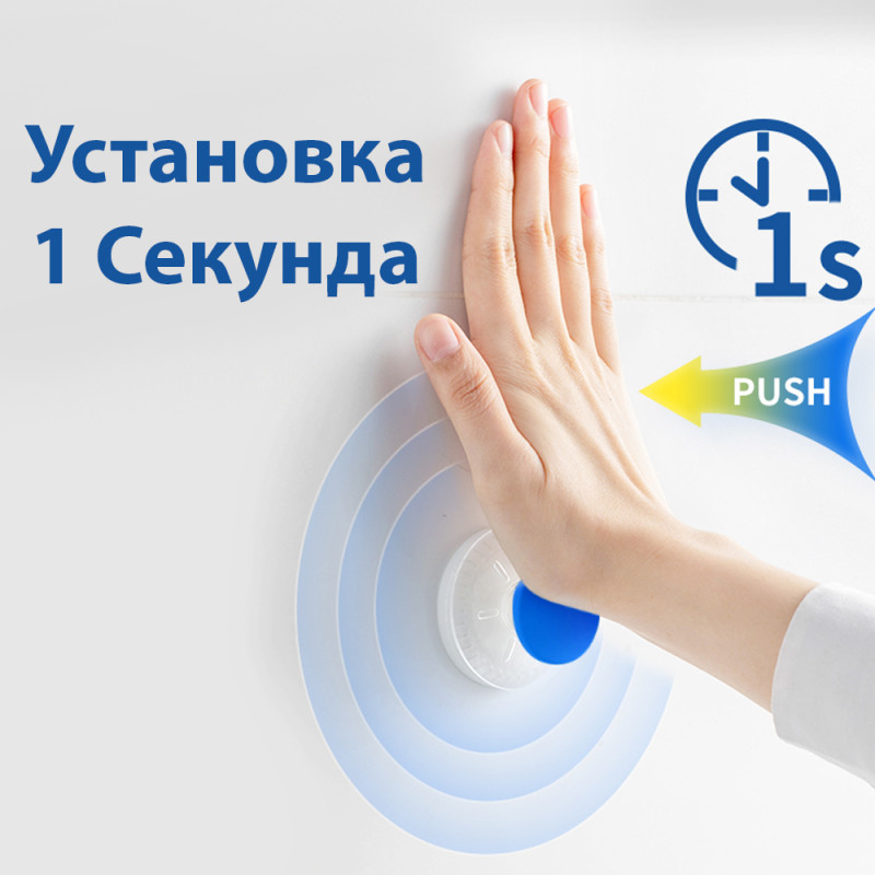 AQUATICA Гачки на вакуумних присосках s42 Ø40×40мм чорний/білий (6шт) (9784282)