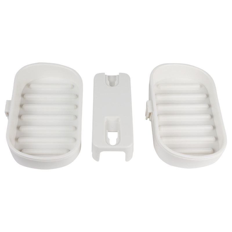 AQUATICA Мильниця на вакуумній присосці подвійна s42 142×111×201мм (9784290)