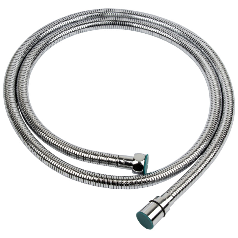 AQUATICA Шланг для душа 1/2" SS усиленный хромированный растяжной с подшипником 150-210см XB-6153 (9792010)