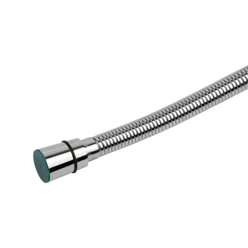 AQUATICA Шланг для душа 1/2" SS усиленный хромированный растяжной с подшипником 150-210см XB-6153 (9792010)