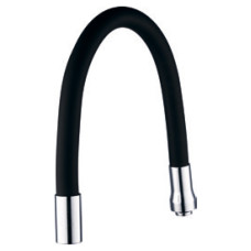 AQUATICA Вилив (гусак) 3/4" для кухні силіконовий чорний (XH-5239) (9793510)