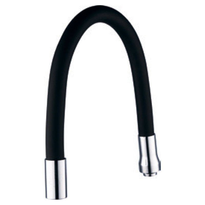 AQUATICA Вилив (гусак) 3/4" для кухні силіконовий чорний (XH-5239) (9793510)