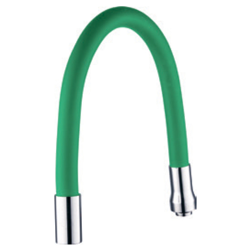 AQUATICA Вилив (гусак) 3/4" для кухні силіконовий зелений (XH-5241) (9793512)