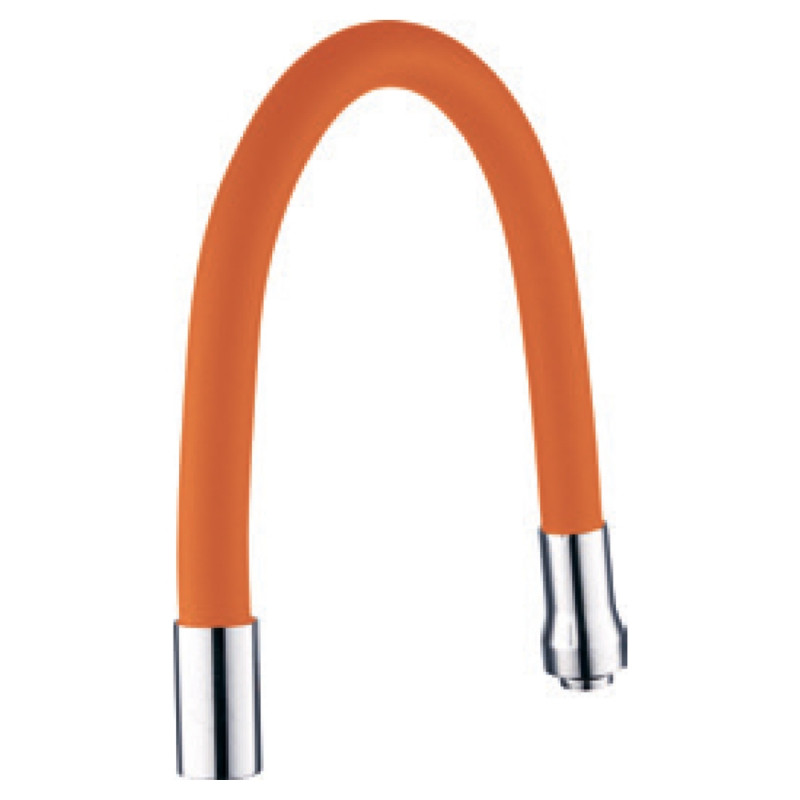 AQUATICA Вилив (гусак) 3/4" для кухні силіконовий помаранчевий (XH-5242) (9793513)