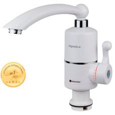 Aquatica Кран-водонагрівач проточний NZ 3.0кВт 0.4-5бар для кухні гусак прямий на гайці AQUATICA NZ-6B212W (9797122)