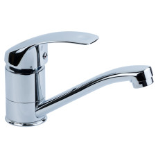 TAU Змішувач SD Ø40 для кухні гусак прямий 150мм на шпильці SD-2B143C (9804120)