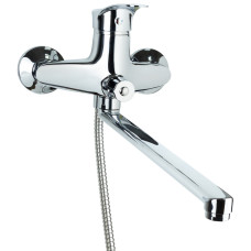 TAU Змішувач s07 Ø40 для ванни гусак прямий 350мм дивертор вбудований картріджний SE-2C245C (9807220)