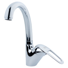 TAU Змішувач s10 Ø40 для кухні гусак вухо лат. шток на гайці SF-4B439C (9810100)