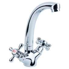 TAU Змішувач s70 ½" для кухні гусак обертовий на шпильці VD-5B361C (9870130)