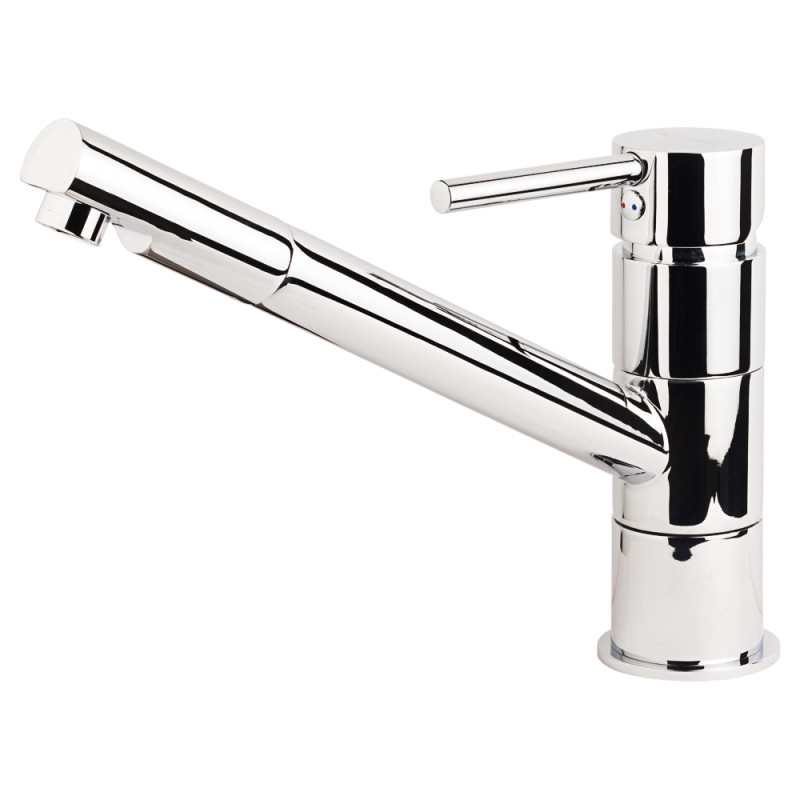 AQUATICA Змішувач HF Ø35 для кухні излив прямий 210мм на шпильці 9705100 (HF-2B217C)