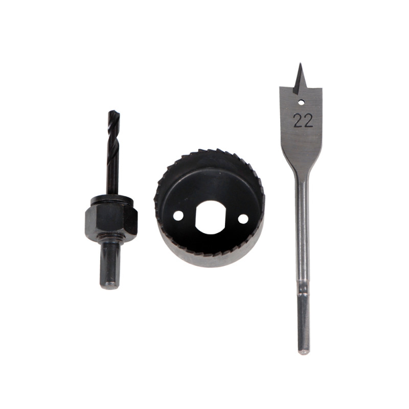 SIGMA Набор монтажный для установки замка 3 предмета (коронка Ø54мм, сверло Ø22мм) (1300421)