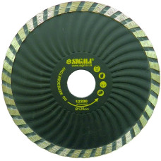 SIGMA Круг алмазный по железобетону "Турбоволна" Ø180×2.8×22.2мм, 8600об/мин (1923251)