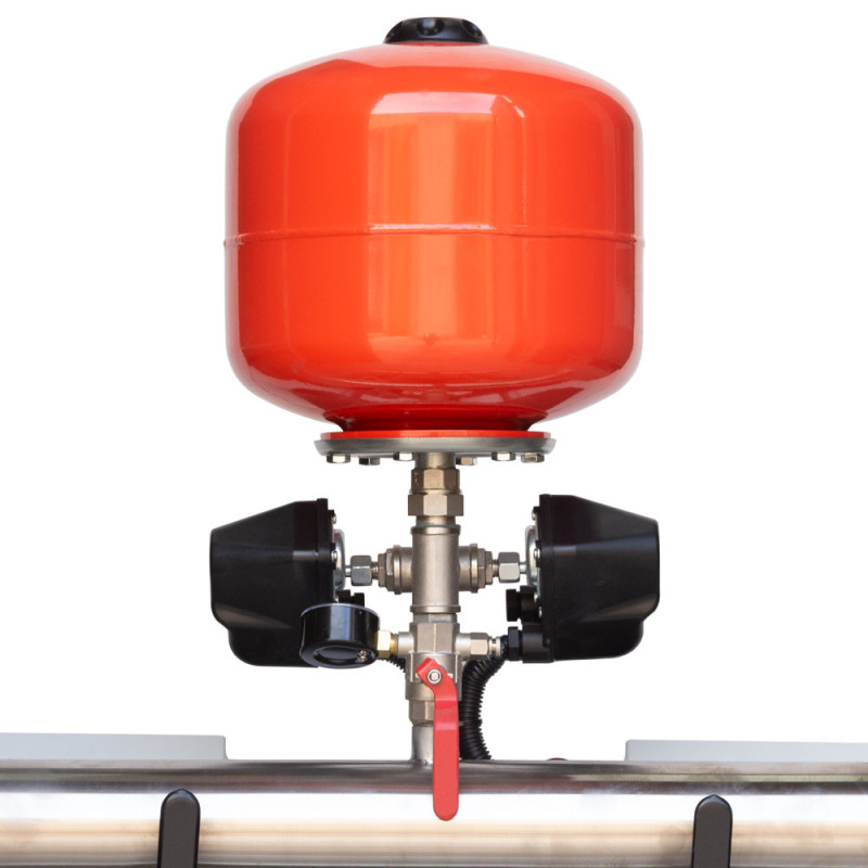 Leo Станция повышения давления 380В 2×3.0кВт Hmax 70м Qmax 250л/мин 12л + каскадное управление 3.0 (22AC300H-2S531-4.0-12)