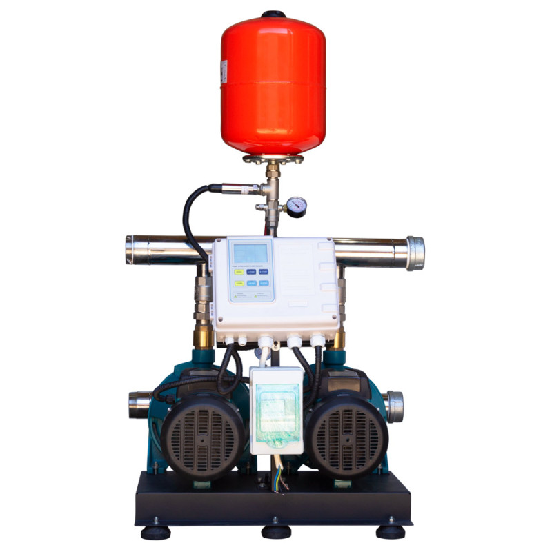 Leo Станция повышения давления 380В 2×3.0кВт Hmax 70м Qmax 250л/мин 19л + каскадное управление 3.0 (22AC300H-L932B-4.0-19)