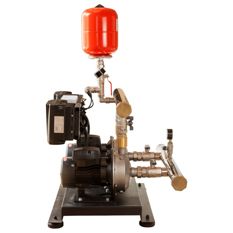 Leo Станция повышения давления 2×0.55кВт Hmax 29.5м Qmax 80л/мин нерж 5л + частотная регулировка 3.0 (2 AMSm70/0.55-2AVF-1.1M-5)