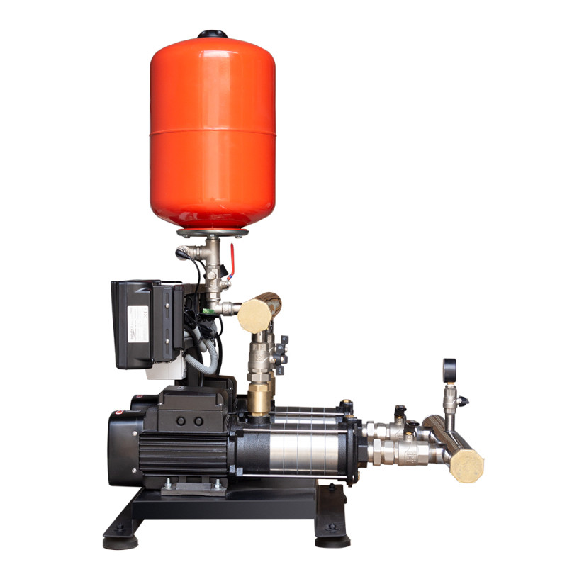 Leo Станция повышения давления 2×1.1кВт Hmax 58м Qmax 120л/мин нерж 24л + частотная регулировка 3.0 (2ECHm4-60-2AVF-1.1M-24)