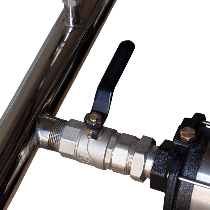 Leo Станция повышения давления 2×1.1кВт Hmax 58м Qmax 120л/мин нерж 24л + частотная регулировка 3.0 (2ECHm4-60-2AVF-1.1M-24)