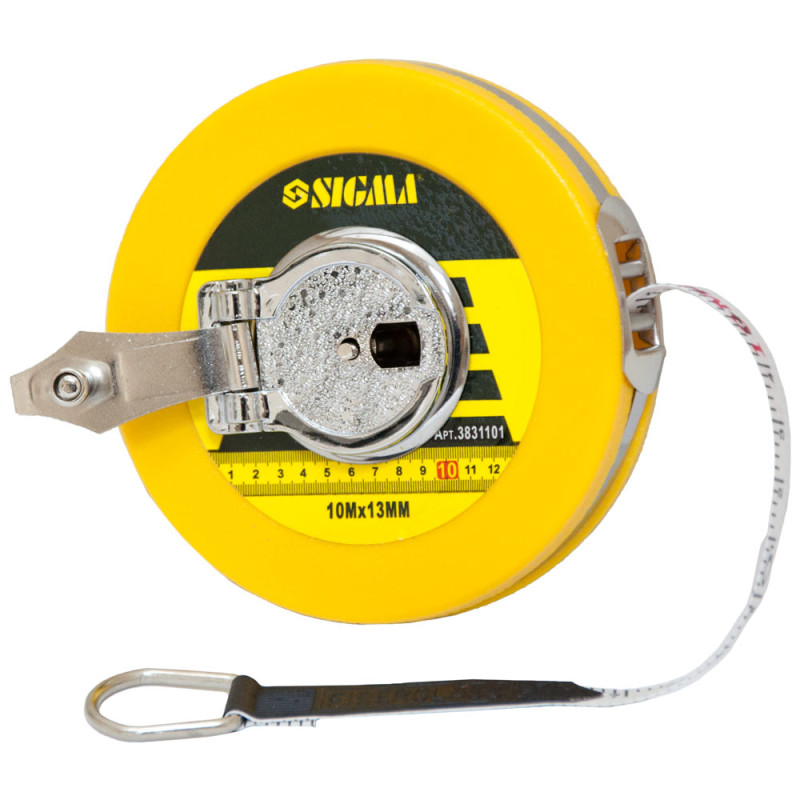SIGMA Рулетка стекловолокно 10м×13мм (3831101)
