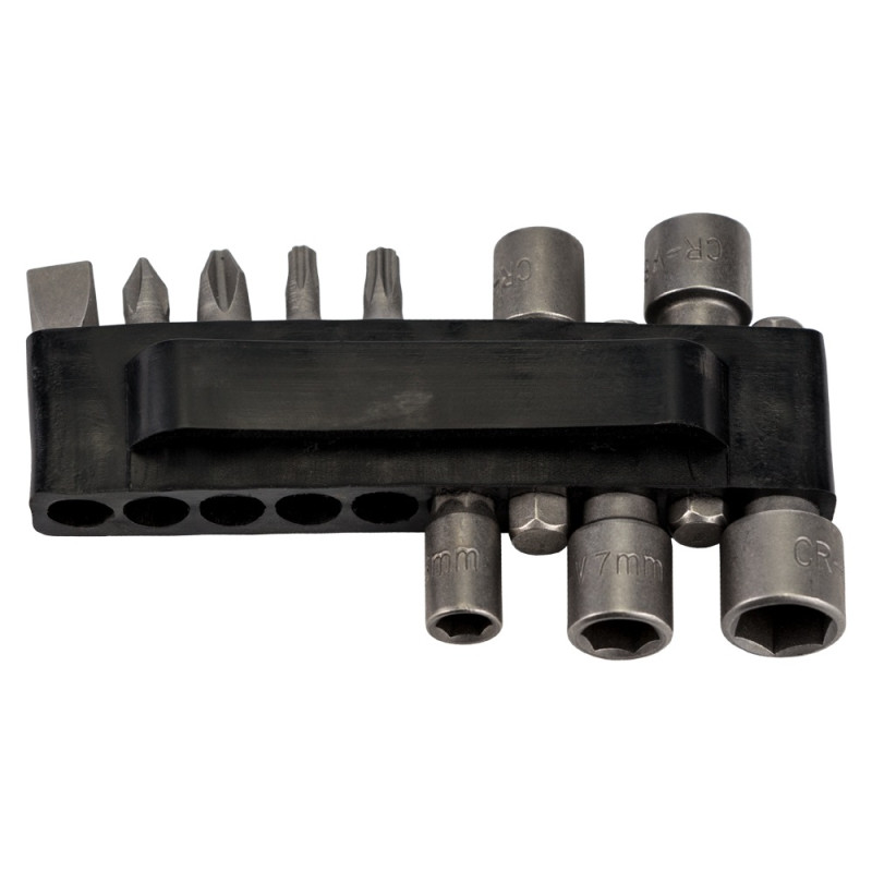 SIGMA Викрутка з реверсом + трещотка + біти 11шт CrV (4001131)