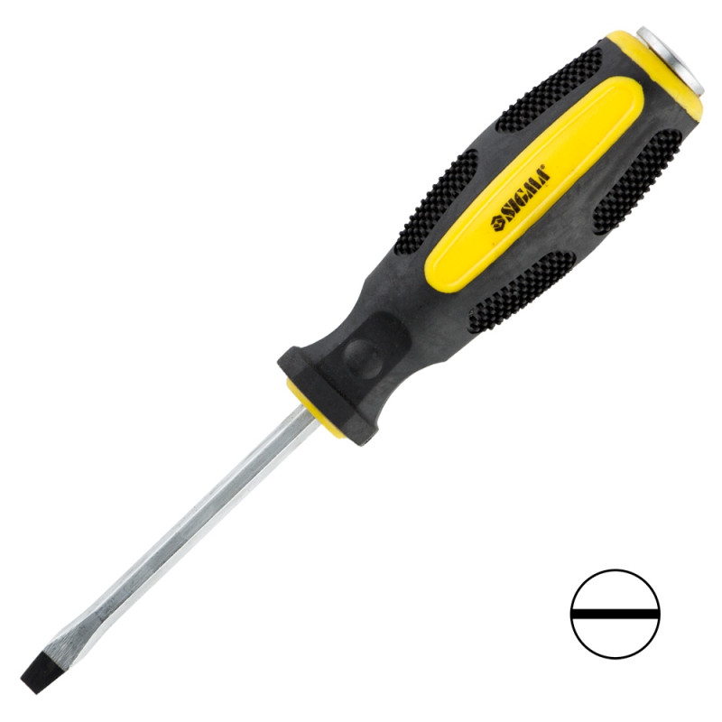 SIGMA Отвертка ударная шлицевая SL5×75мм CrV (4004401)