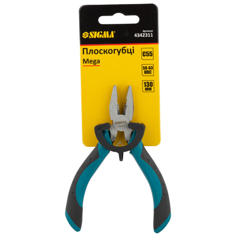 SIGMA Плоскогубцы 130мм Mega (4342311)