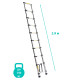 SIGMA Лестница телескопическая 9 ступенек 2.9м (5033334)