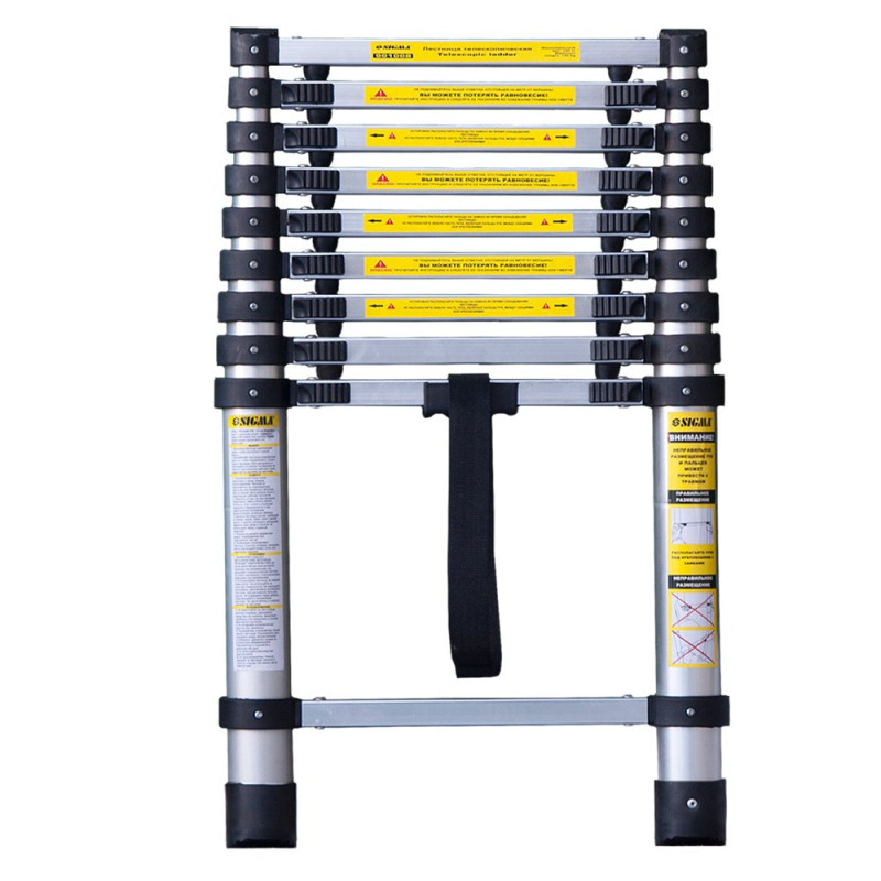 SIGMA Лестница телескопическая 9 ступенек 2.9м (5033334)