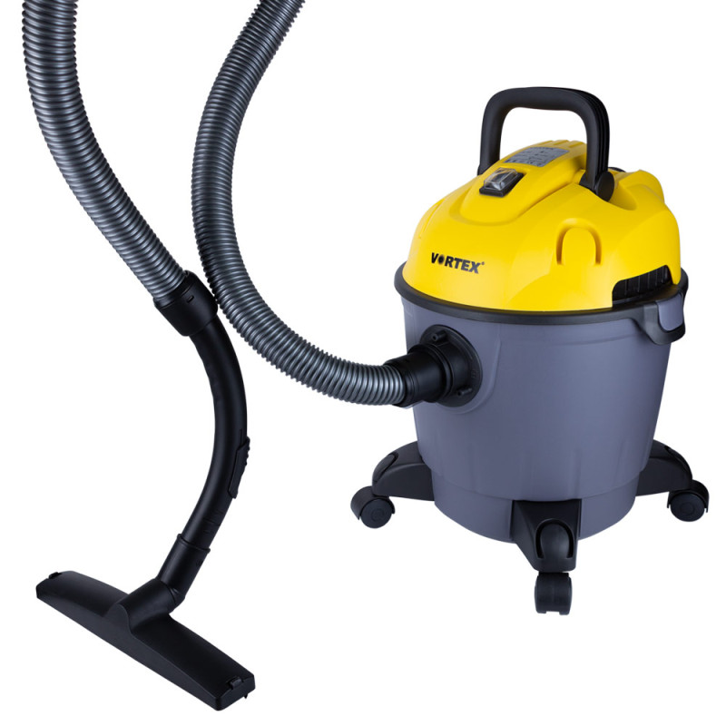 VORTEX Пылесос строительный 1200Вт 1.5м3/мин 15.5КПа пластиковый бак 18л (5346233)