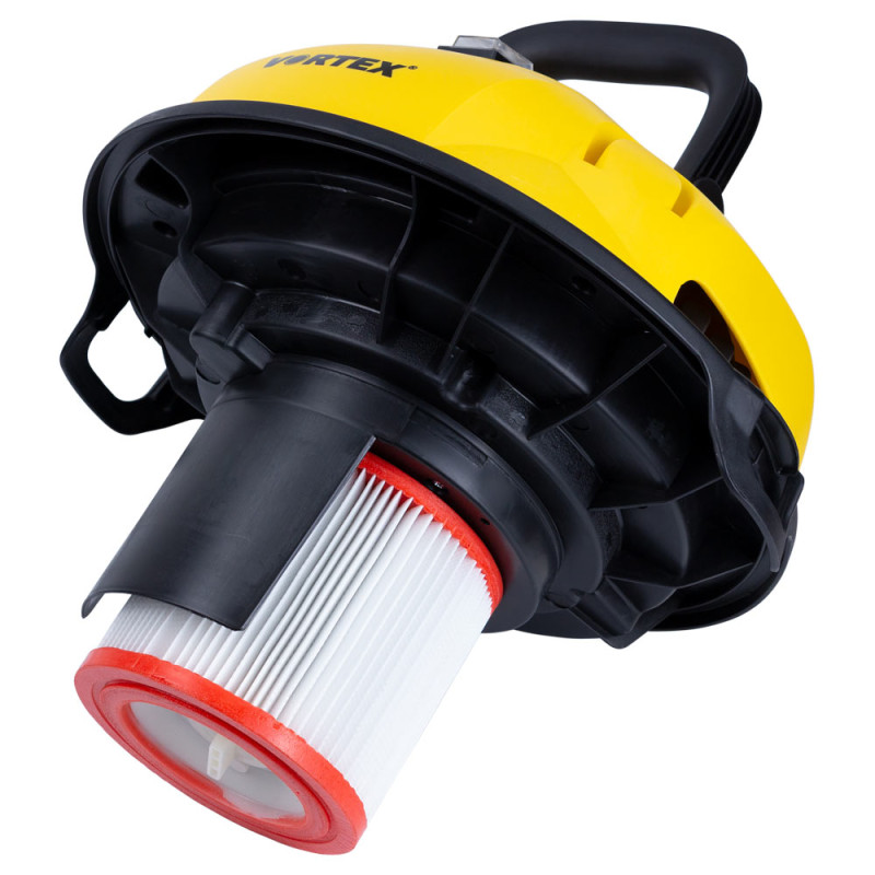 VORTEX Пылесос строительный 1200Вт 1.5м3/мин 15.5КПа пластиковый бак 18л (5346233)