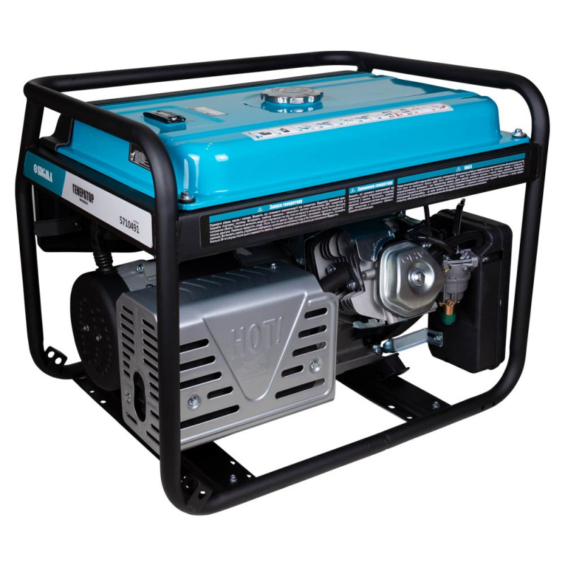 SIGMA Генератор бензиновый 6.0/6.5кВт 4-х тактный электрозапуск (5710491)