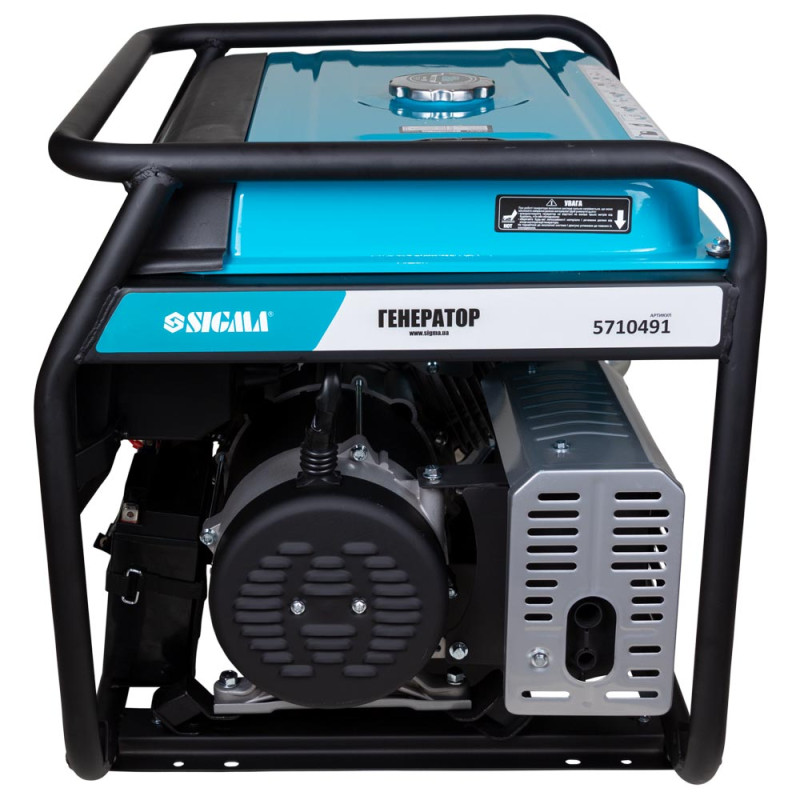 SIGMA Генератор бензиновый 6.0/6.5кВт 4-х тактный электрозапуск (5710491)