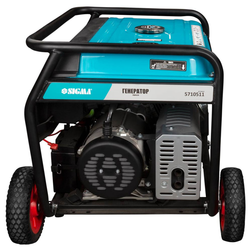 SIGMA Генератор бензиновый 220-380В 8.5/9.0кВт 4-х тактный электрозапуск (5710511)