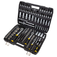 SIGMA Набор торцевых насадок и биты 1/4", 3/8", 1/2" 171шт CrV (6003811)