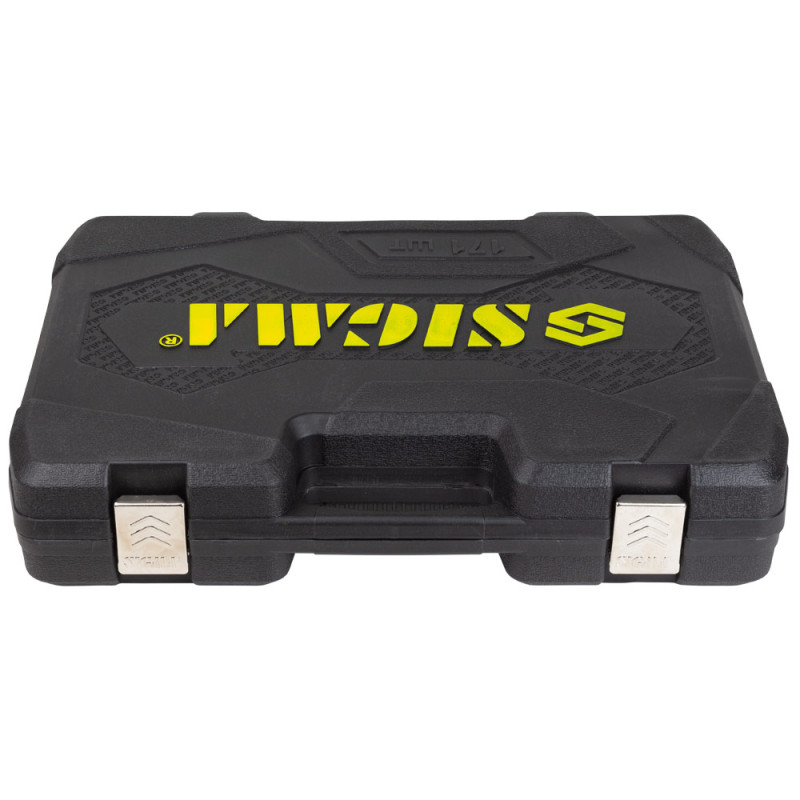 SIGMA Набор торцевых насадок и биты 1/4", 3/8", 1/2" 171шт CrV (6003811)